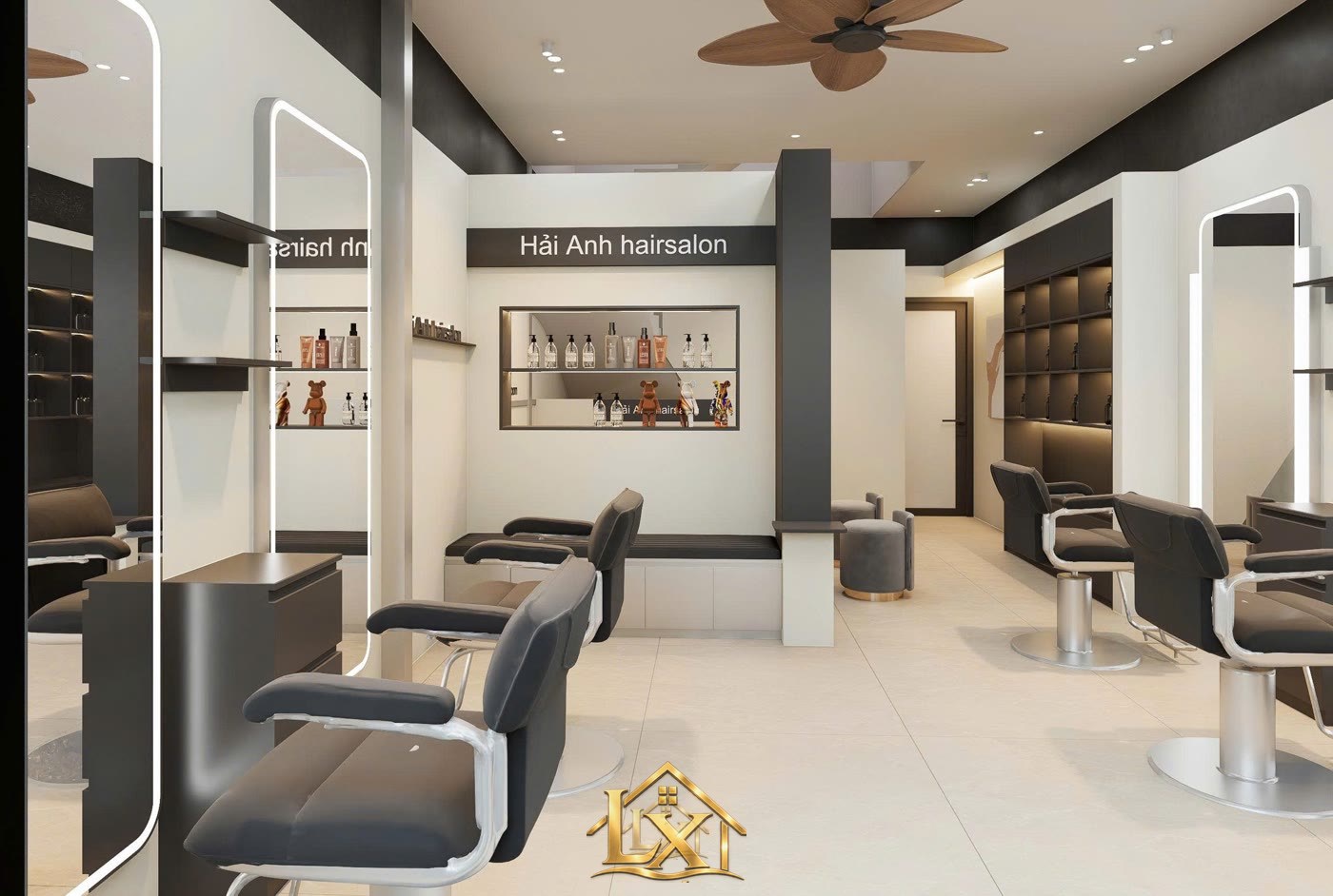 Mẫu tủ trưng bày sản phẩm mỹ phẩm salon do Nội Thất Hà Tuấn LX thi công 28 - Nội Thất Hà Tuấn LX