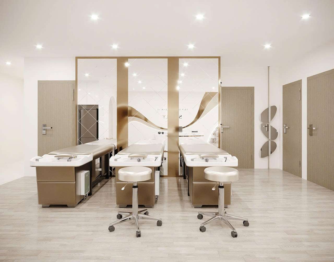 Công trình nội thất spa Sanaly do Nội Thất Hà Tuấn LX thi công