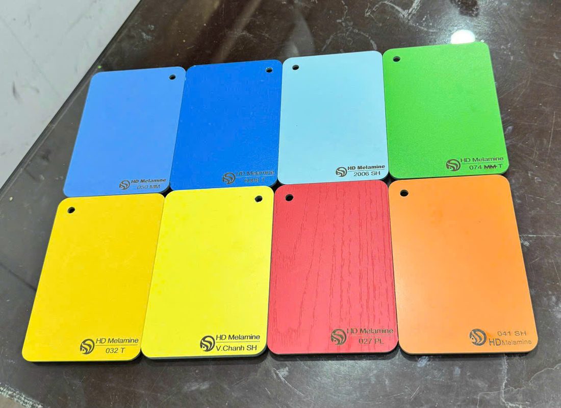 Kho mẫu ván Melamin thật - Nội Thất Hà Tuấn LX